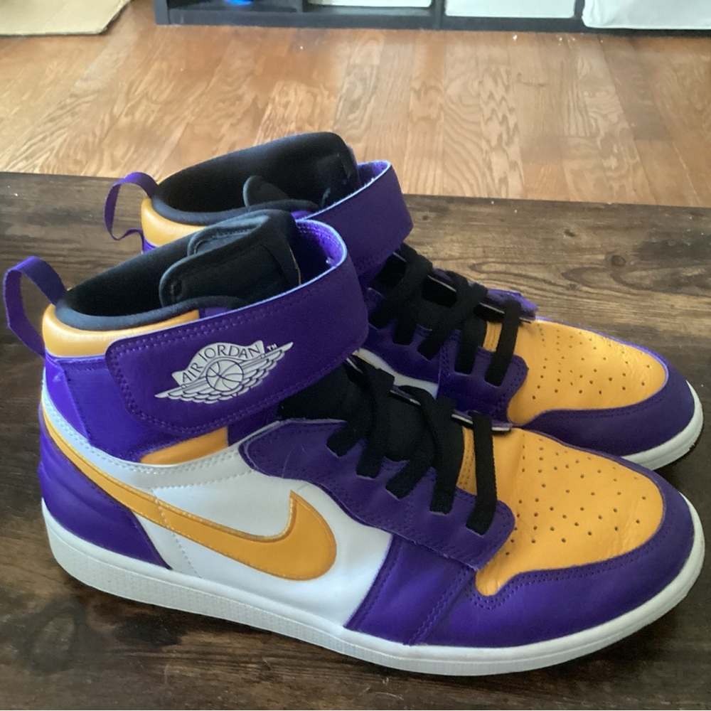 Jordan Purple and Yellow Sneakers - Picture 8 of 8